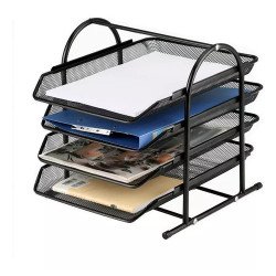 Organizador De Escritorio Para Archivero Oficina 4 Niveles