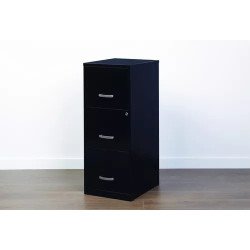 Archivero Metálico Armado 3 Gavetas Carta Negro Hirsh